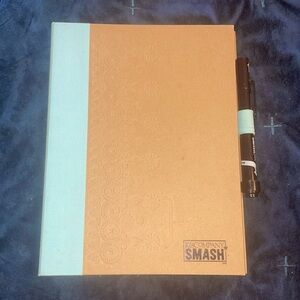 K&COMPANY SMASH book journal scrapbook Retro Style blue 8x10”